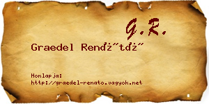 Graedel Renátó névjegykártya